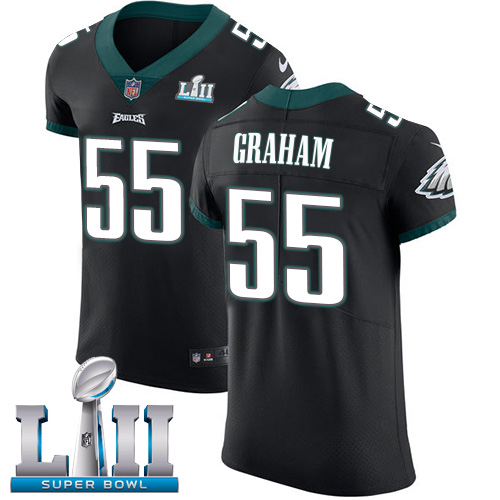 Nike Eagles #55 Brandon Graham Black Alternate Super Bowl LII Men's Stitched NFL Vapor Untouchable Elite Jersey